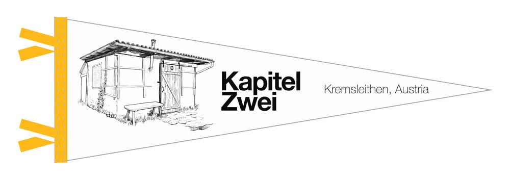 Kapitel Zwei Wine Felt Banner