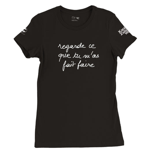 "Look What You Made Me Do" Damen-T-Shirt mit Rundhalsausschnitt